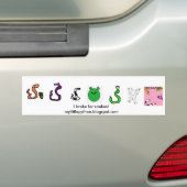 Mijn LIttle Python bumper sticker (Op auto)