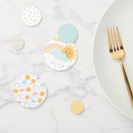 Mijn Little Sunshine Rainbows & Clouds Confetti (Groep)