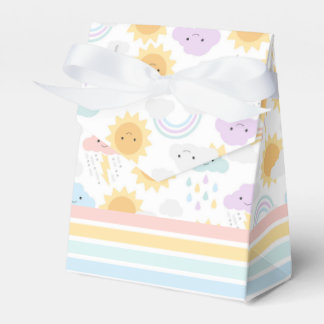Mijn Little Sunshine Rainbows & Clouds Party Box Bedankdoosjes