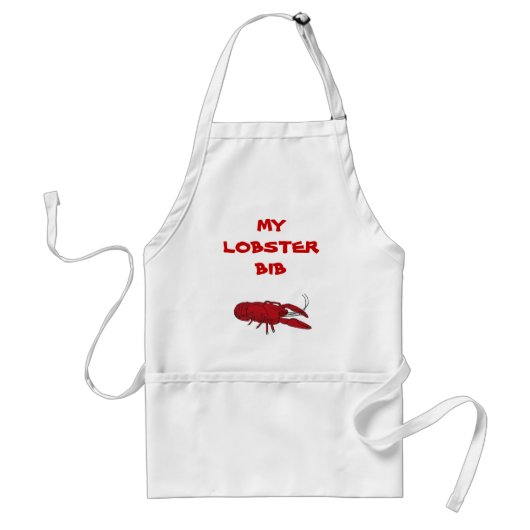 MIJN LOBSTER BIB APRON STANDAARD SCHORT (Voorkant)