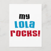 Mijn Lola Rocks T-shirts en cadeautjes Briefkaart (Voorkant)
