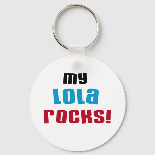 Mijn Lola Rocks T-shirts en geschenken Sleutelhanger (Voorkant)