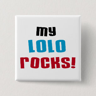 Mijn Lolo Rocks T-shirts en geschenken Vierkante Button 5,1 Cm