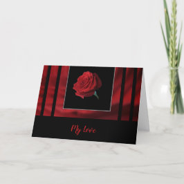 Mijn Love Traditional Red Rose Valentijn Feestdagen Kaart