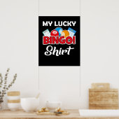 Mijn Lucky Bingo - Funny Bingo Player Poster (Keuken)