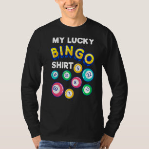 Mijn Lucky Bingo Funny Bingo Player Women Grandma T-shirt