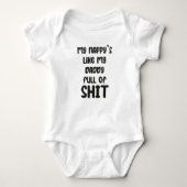 Mijn lui is zoals mijn papa, grappige Baby Vest Romper (Voorkant)