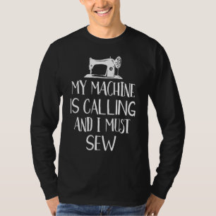 Mijn machine belt en ik moet grappig naaien. t-shirt