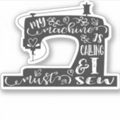 Mijn machine belt sticker (Voorkant)