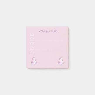 Mijn Magische Taken Cute Eenhoorn Takenlijst Roze Post-it® Notes