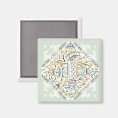 Mijn Mah Jongg Garden Magnet Magneet (Voorkant / Achterkant)