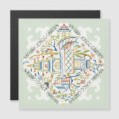 Mijn Mah Jongg Garden Magnetic Kaart (Voorkant / Achterkant)