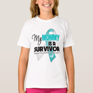 Mijn Mama is een Overlevende - Cervicale Kanker T-shirt
