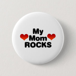 Mijn mama Rocks Ronde Button 5,7 Cm