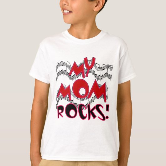 Mijn mama Rocks T-shirt (Voorkant)