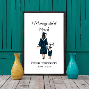 Mijn mama studeerde af, mama deed het! poster