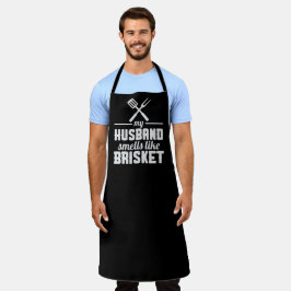Mijn man BBQ Large Black Apron Schort