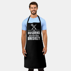 Mijn man BBQ Large Black Apron Schort