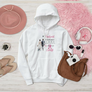 Mijn man beloofde me te houden van roze borstkanke hoodie