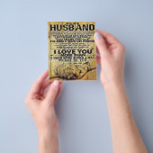 Mijn man Birthday Gift | Brief voor echtgenoot/ech Flyer (Hand)