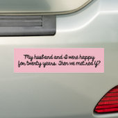 Mijn man bumper sticker (Op auto)