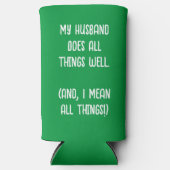 Mijn man doet alles goed. Groen en wit (Voorkant)