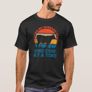 Mijn man gek maken, één koe tegelijk kalf t-shirt