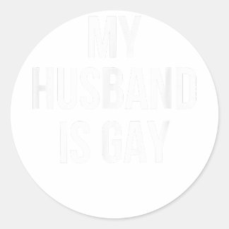 Mijn man is Gay Ronde Sticker
