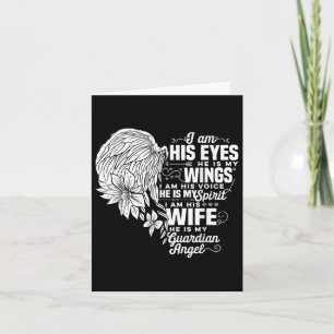 Mijn man is mijn beschermengel Weduwe vrouw Kaart
