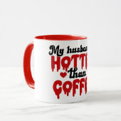 Mijn man is warmer dan koffie mok (Voorkant links)