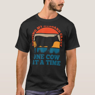 Mijn man rijdt een koe in een kalf t-shirt