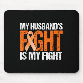 Mijn mannen vechten is mijn strijd tegen leukemie. muismat