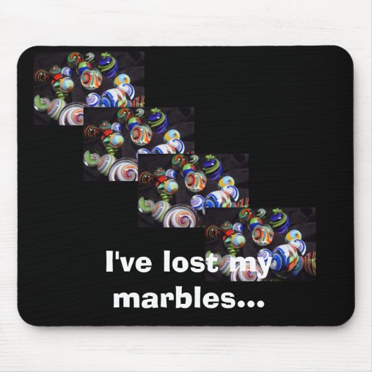 mijn marbles mousepad verloren muismat (Voorkant)