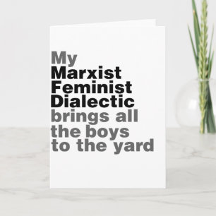 Mijn marxistische feministische dialectiek brengt  kaart
