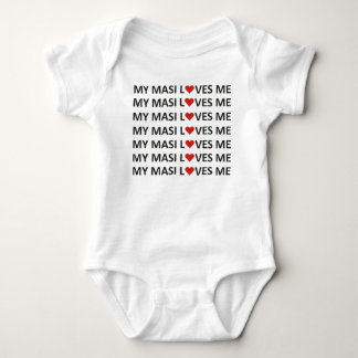 MIJN MASI HOUDT VAN ME RED HEART ROMPER