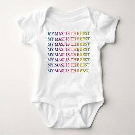 MIJN MASI IS DE BESTE RAINBOW TEKST ROMPER