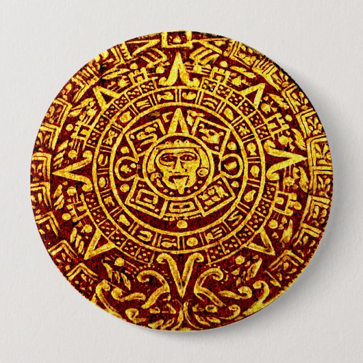 Mijn Maya Kalender (Pin-On Button) Ronde Button 4,0 Cm (Voorkant)