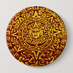 Mijn Maya Kalender (Pin-On Button) Ronde Button 4,0 Cm
