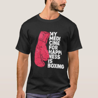 Mijn medicijn voor geluksgevechtsporten Boer grapp T-shirt