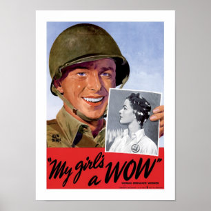 Mijn meisje is een Wauw Poster