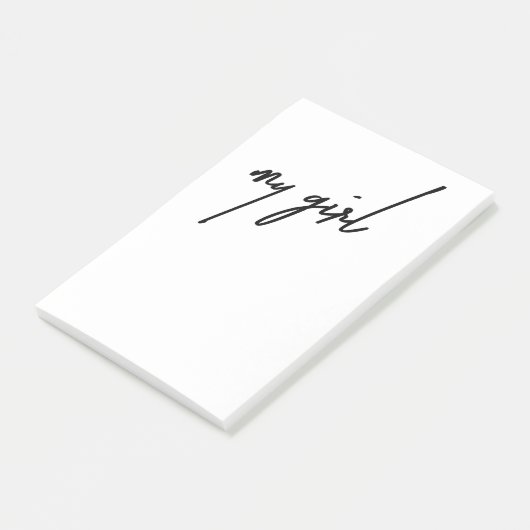 Mijn meisje post-it® notes (Schuin)