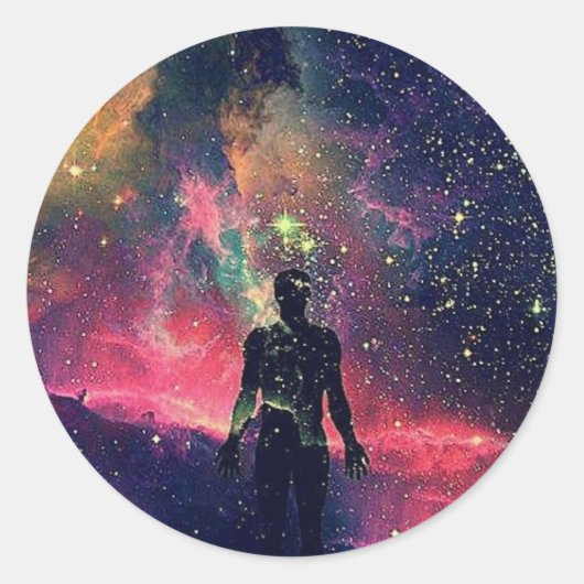 Mijn melkweg ronde sticker (Voorkant)