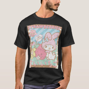 Mijn Melody Strawberry die aardbeien schopt Boerde T-shirt