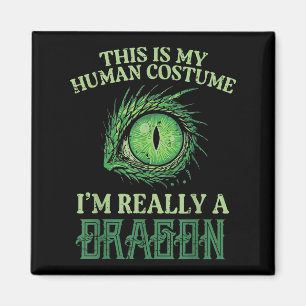 Mijn menselijke kostuum in echt Dragon Halloween M Magneet