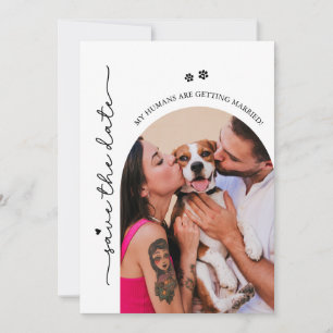Mijn Mensen Gaan Trouwen Hond Foto Bruiloft Save The Date