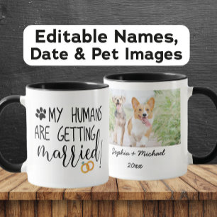 Mijn Mensen gaan trouwen Hond & Kat Foto Mok