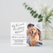 Mijn mensen krijgen een huwelijksgezelschap uitnodiging briefkaart (Staand voorkant)