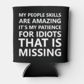 Mijn mensen vaardigheden grappig blikjeskoeler (Voorkant)