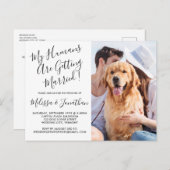 Mijn mensen worden gehuwd met een fotoweddenschap uitnodiging briefkaart (Voorkant / Achterkant)