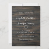 Mijn mensen worden gehuwd met Rustic Weddenschap Save The Date (Achterkant)